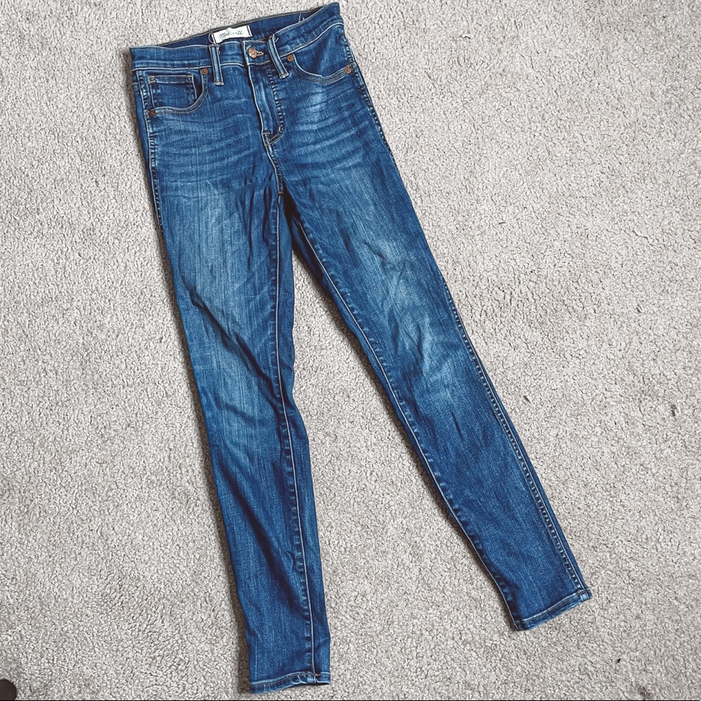 Madewell 10” high rise skinny jeans